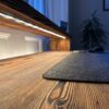 Rustic Textured Desk | Riser Shelf For Monitor | Lights in Desk | Reclaimed Wood | Home or Office Use - Image 3