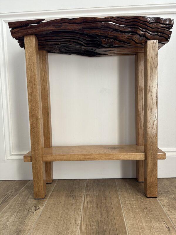 Driftwood and Oak Natural Side Console Table - Image 6
