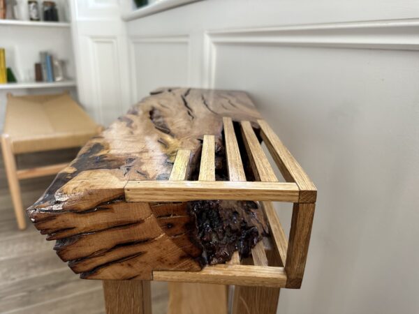 Driftwood and Oak Natural Side Console Table - Image 5