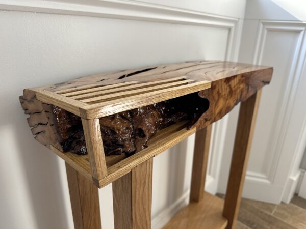 Driftwood and Oak Natural Side Console Table - Image 2
