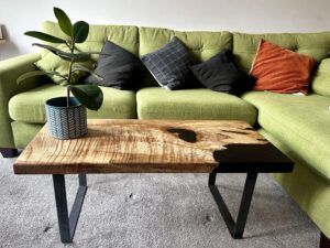 Rippled Sycamore Resin Coffee Table