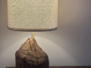 Real Scottish Beaver Stump Table Lamps